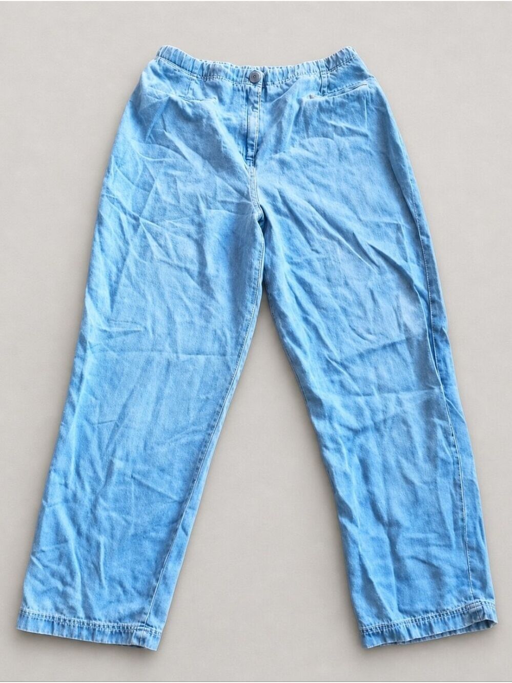 Vintage Pendleton Pants Stretchy 100% Tencel Light Wash Blue Womens Size 12